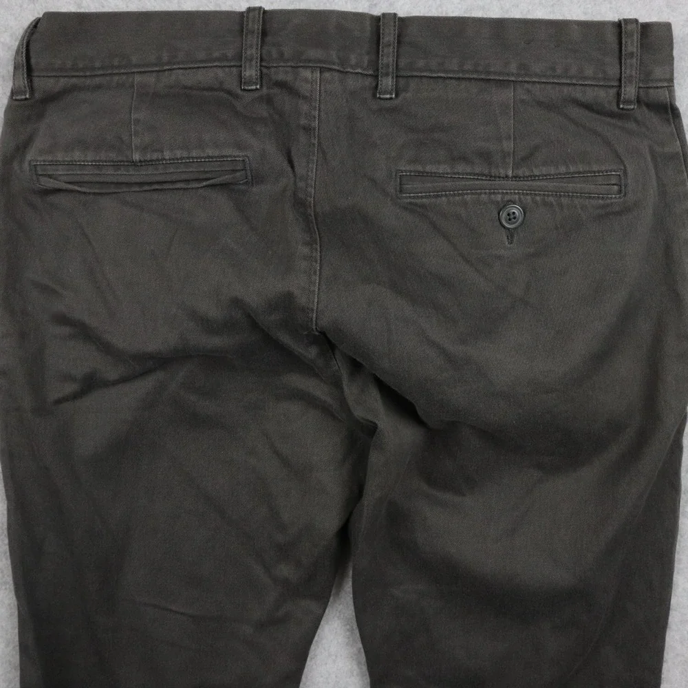 J Crew Pants Mens 30x30 484 Slim Fit Stretch Chino Casual  Flat Front Dark Brown